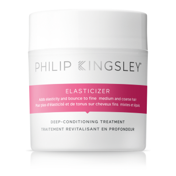 Philip Kingsley Elasticizer in 150ml, a deep conditioning treatment made for damaged hair to restore elasticity, bounce, and shine.