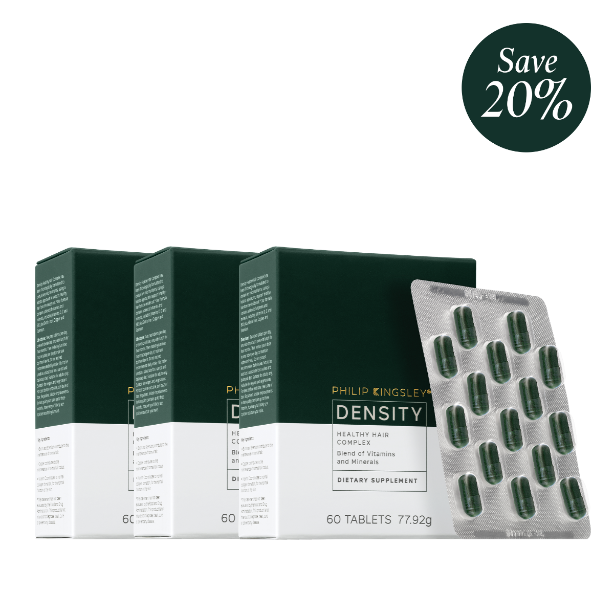 Density Healthy Hair Supplements 6 month Supply Bundle