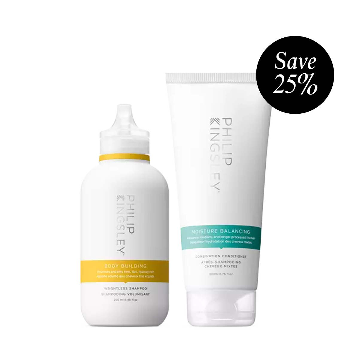 Body Building Weightless Shampoo & Moisture Balancing Combination Conditioner Duo