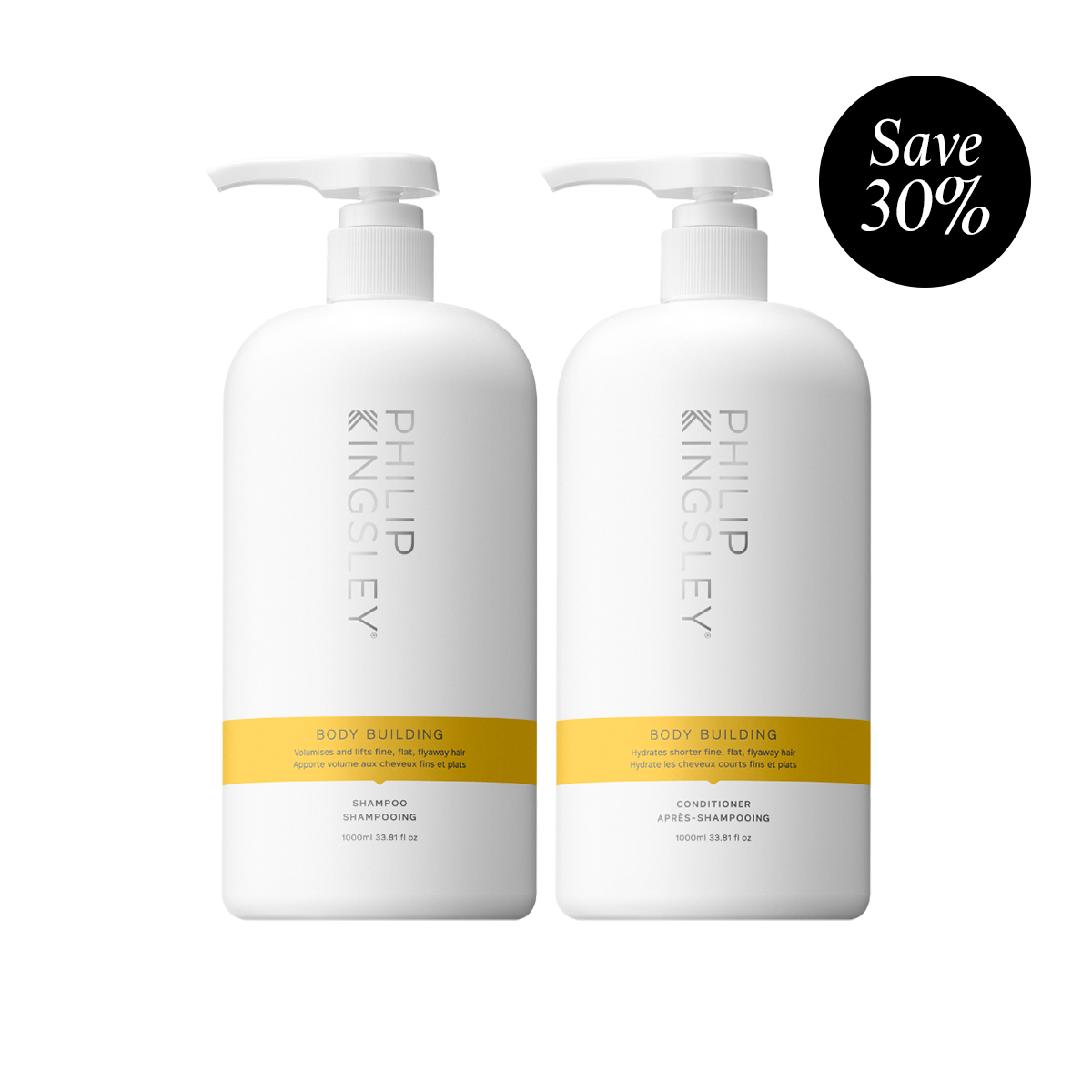 Body Building Weightless Shampoo & Body Building Weightless Conditioner Supersize Duo