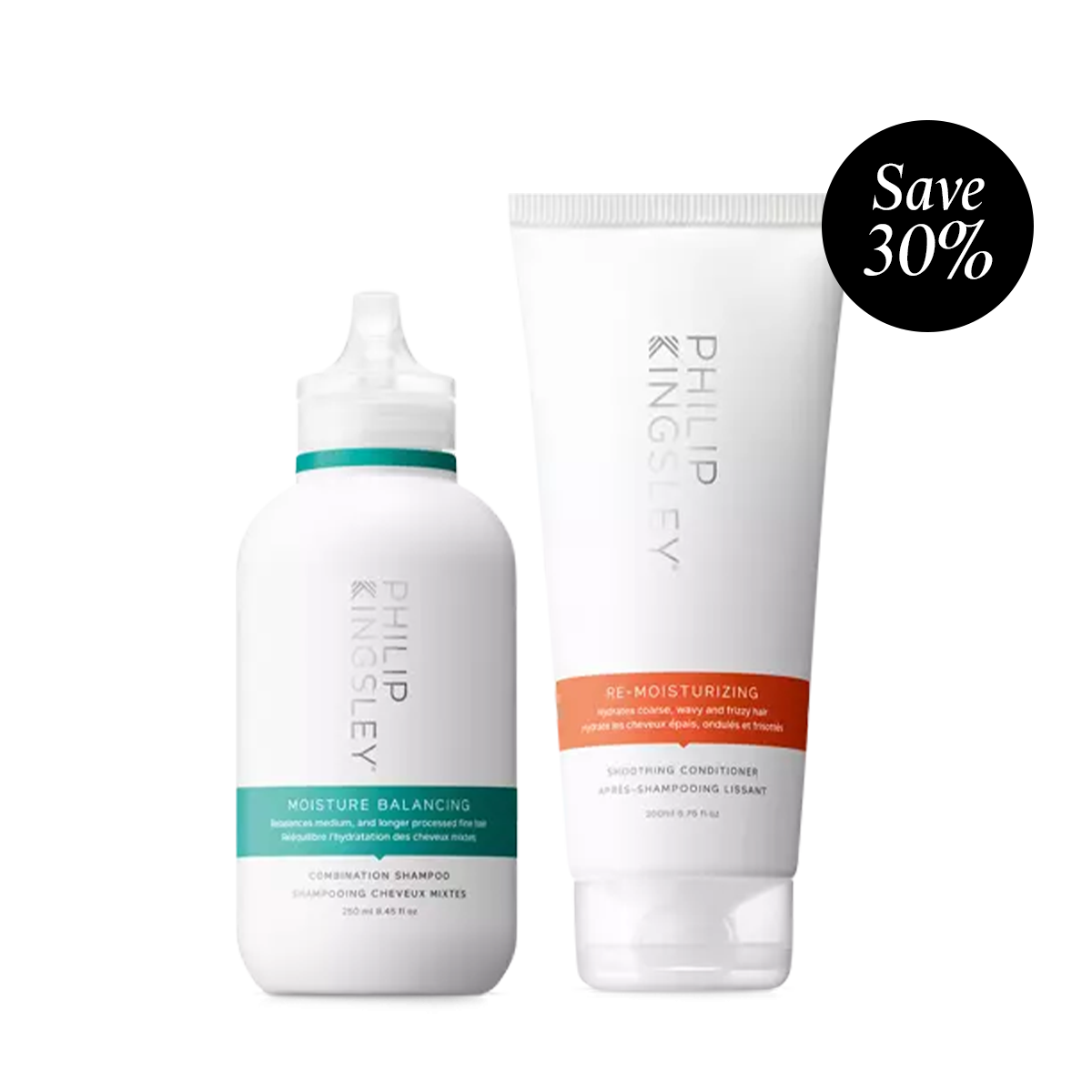 Moisture Balancing Combination Shampoo & Re-Moisturizing Smoothing Conditioner Duo