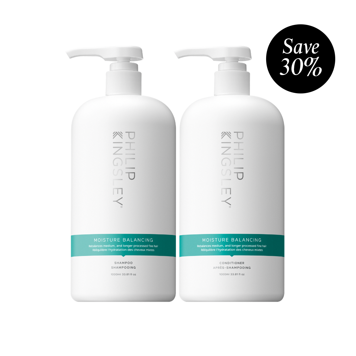 Moisture Balancing Combination Shampoo & Moisture Balancing Combination Conditioner Supersize Duo